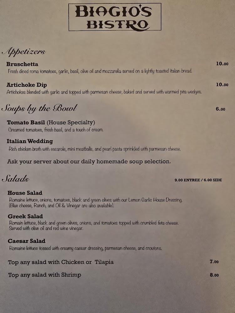 Biagio's Bistro Artichoke Dip